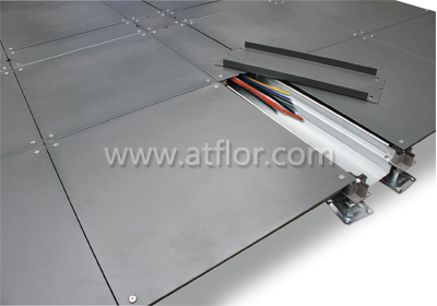 500mm Trunking Bare Steel Raised Access Floor System